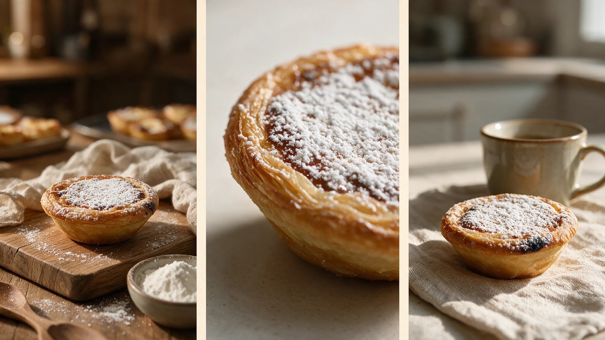 Pastel de chícharo em três perspetivas